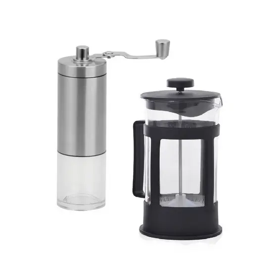 Moedor Café Manivela Manual Cafeteira Prensa Francesa 600ml