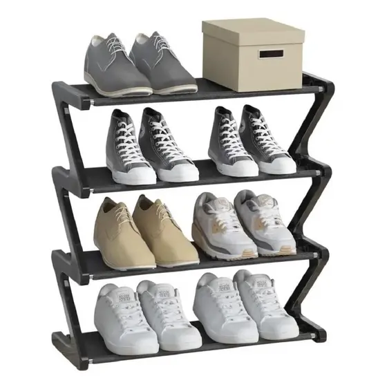 Sapateira 8 Pares Organizador 4 Níveis Porta Sapatos Tênis