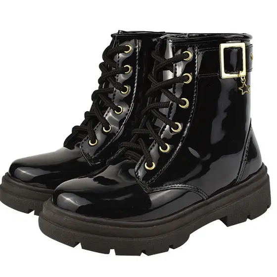 Bota Coturno Infantil Menina Blogueira Estilosa Confortavel brilho