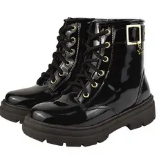 Bota Coturno Infantil Menina Blogueira Estilosa Confortavel brilho