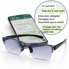 Óculos De Leitura com Grau Automatico para Perto Efeito Lupa Anti Fadiga e Vista Cansada