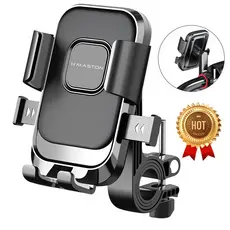 Suporte Para Telefone Motocicleta e Bicicleta 360 ° Ajustável Montagem De Giratória,com Proteção à prova de choque