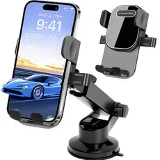 Suporte Veicular Celular Ventosa Trava Automática Celular Gps Carro