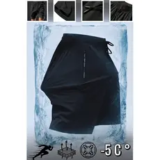 Bermuda Masculino Preto Esportivo Tecido Frio Anti Suor Fitness Corrida Academia Treino Futebol