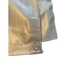 Lona multiuso Impermeável 2,7x22 310 Prata ilhós 30cm - Primelonas SK