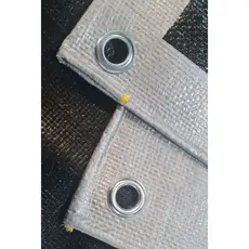 Lona Preto e Prata 2x6m Impermeável Multiuso Para coberturas Externas Camping Barraca Com tratamento UV- PRIMELONAS