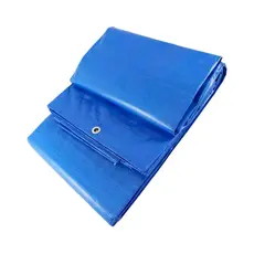 Lona multiuso Impermeável 1x2 310 Azul  Bainha simples ilhós 1,00 - Primelonas SK