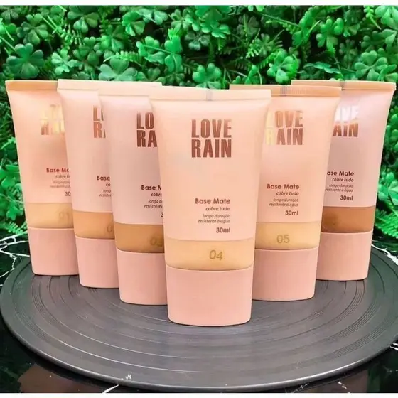 Base matte, alta cobertura, à prova d'água, resistente à chuva, longa duração