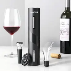Saca Rolha Abridor De Vinho Elétrico Recarregável Automático Kit 4 Peças