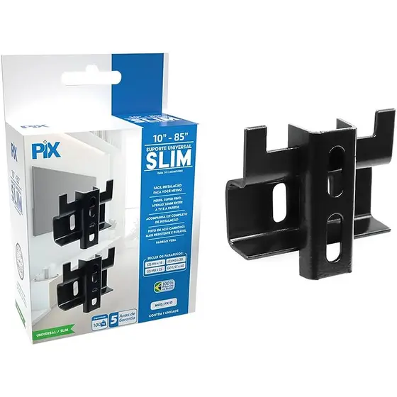 SUPORTE UNIVERSAL SLIM PARA TV E MONITOR 10'' - 85''