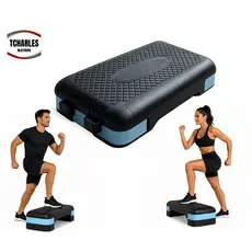 Step Polietileno Altura Ajustável Academia Exercícios Fit 50x28