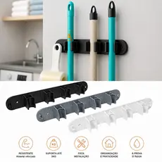 PROMOÇÃO Suporte para Vassoura Organizador Resistente e Prático Multiuso para Utensílios de Limpeza