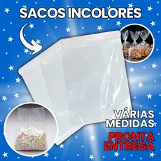 Sacos Plásticos Transparente Incolor PP 100 200 500 Unidades
