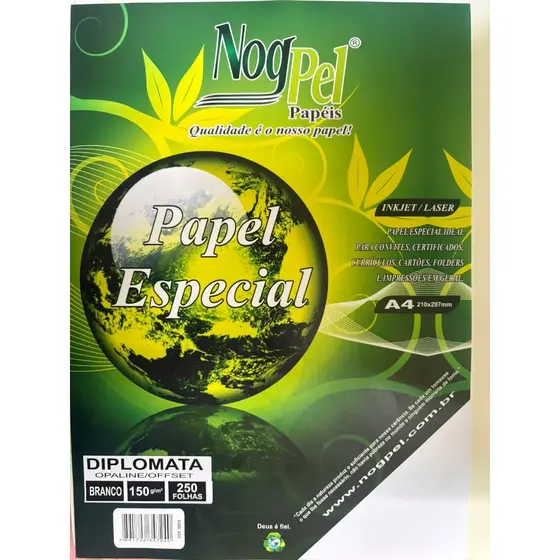Papel Offset 150g 1000fls Opaline Especial Branco
