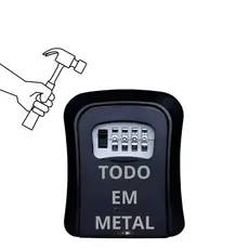 Cofre Parede Guarda Chaves Senha Airbnb Todo Em Metal