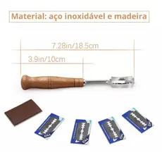Lamina Corte Suporte Massa Padeiro Confeitaria Gourmet Pães Decorar