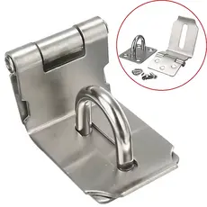 Trinco Para Porta Em Aço Inox Cadeado 90° Anti Roubo