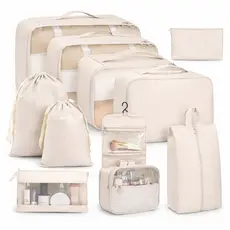 Organizador De Mala De Viagem Feminino Kit Completo Com 10