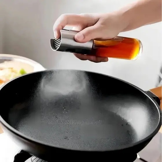 Spray Borrifador de Azeite Óleo e Vinagre 100ml Pulverizador Culinário para Saladas, Churrasco