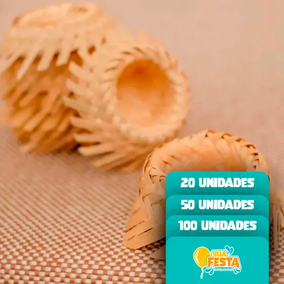 50, 100 e 150 Unidades de Mini Chapéu de Palha – Festa Junina e Arraiá- Enfeite de festa, Lembrancinha e Decoração