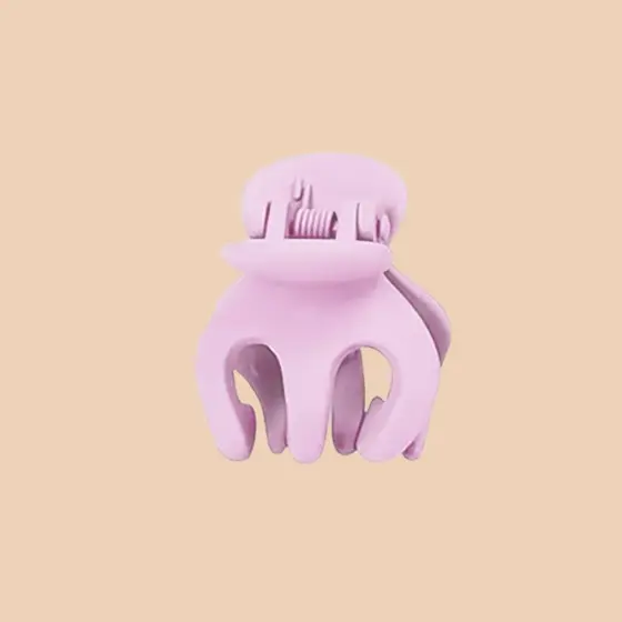 Mini Piranha Para Cabelo Lilás  -