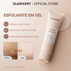 QUARXERY Gel Exfoliante Rosto & Corpo – Limpeza Profunda, Clareamento, Remoção de Pontos Negros e Brancos, Escova Facial