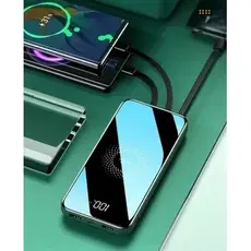 Power Bank 10000Mah Kapbom ka 977 C/ 4 cabo Fast charge +funçao carregamento por Induçao Curvaviva