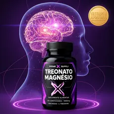 Suplemento Magnésio L - Treonato 1000mg Foco, Memória Aprendizagem 60 Comprimidos