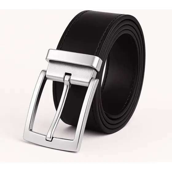 Cinto Dupla Face 2 Em 1, Masculino 120cm Preto e Marrom Premium Estilo Adulto Elegante e Moderno