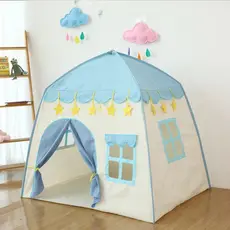 Barraca Infantil Menino azul foguete 1.3M cabana Menina princesa grande menor preco promocao