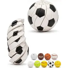 Brinquedo Anti-Estresse de Futebol, Bola Anti-Estresse Impressa em 3D, Bola Sensorial de Encaixe para Alívio do Estresse
