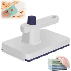 Mini Mop Snap Grip Sem Toque, Mini Mop Conveniente para Troca de Pano, Mop Plano Mãos-Livres com 2 Panos Reutilizáveis,