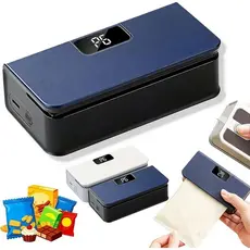 Selador Magnético de Sacos, Mini Seladores de Sacos para Geladeira, Recarregável via USB-C com Selador Térmico e Cortado