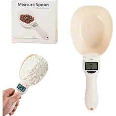Colher Medidora Digital – Balança de Medição de Alimentos, Colher Pesadora com Display LCD, Precisão de 800g/0.1g, Colhe