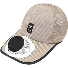 Boné Recarregável Solar, Chapéu com Ventilador Solar, Boné de Beisebol em Malha para Adultos, Chapéus de Praia para Pesc