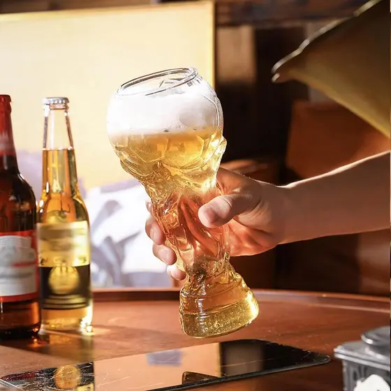 Copo de Cerveja Estilo Troféu para a Copa do Mundo de 2026, Caneca Grande para o Dia de Jogo de Futebol de 2026, Festa e