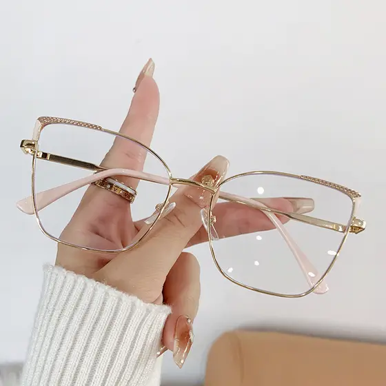 VisãoPerfeita óculos feminino quadrado Óculos TR90 femenino oculos de moderno feminino