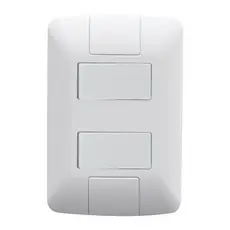 Interruptor Duplo Tecla Simples 6A Branco Aria Tramontina