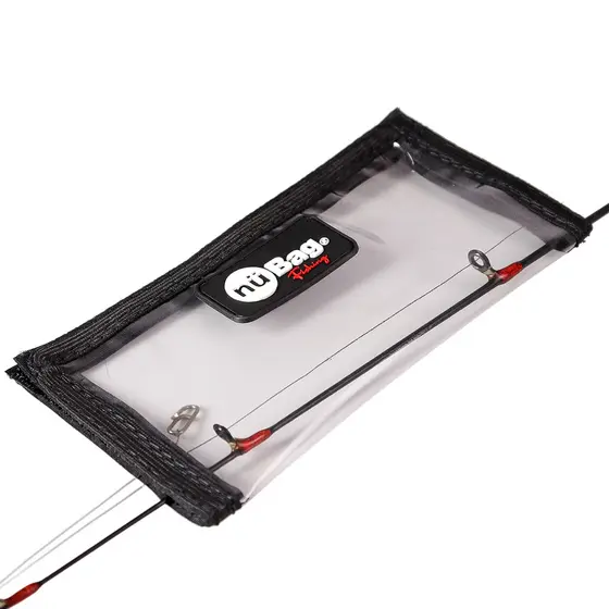 Capa Protetora de Isca e Anzol NüBag PVC Cristal Flexível Vara Pesca Protetor Transporte Seguro