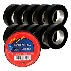 Fita Isolante Anti Chama 19mm X 10m C/ 10 Unidades Isoflex