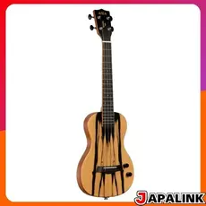 Ukulele elétrico de corpo Relógio KALA , modelo Signature Artist , Sunny E the Black Pack , tenor , tampo de ébano Farelo ,