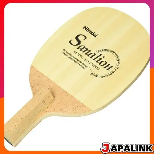 Raquete de tênis de mesa Nittaku Sanarion R com porta-canetas (estilo japonês), madeira, NE-6651 【Direct from Japan】