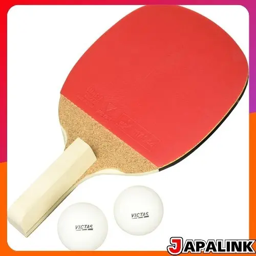 Raquete de tênis de mesa VICTAS, revestida de borracha, BASIC, porta-canetas, estilo japonês (quadrada) 【Direct from Ja