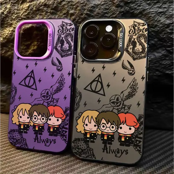 Anti-impacto silicone Capinha capa Fosco Cartão Harry Potter para IPhone XR 11 12 13 14 15 16 17 PRO MAX 14 15 16 PLUS