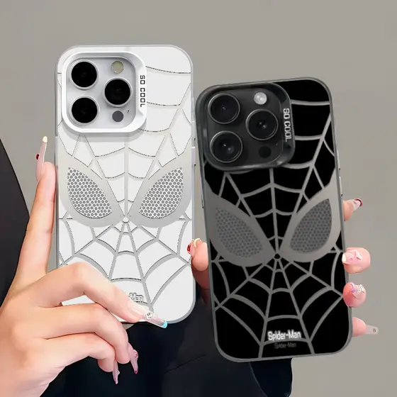 Anti-impacto silicone Capinha capa Fosco Homem-Aranha para IPhone XR 11 12 13 14 15 16 17 PRO MAX 14 15 16 PLUS