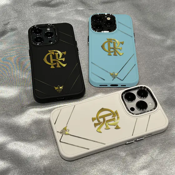 Capinha Capa silicone Anti-impacto Marco Flamengo para iPhone 11 12 13 14 15 16 17 Pro MAX X XR XS MAX Plus CASE
