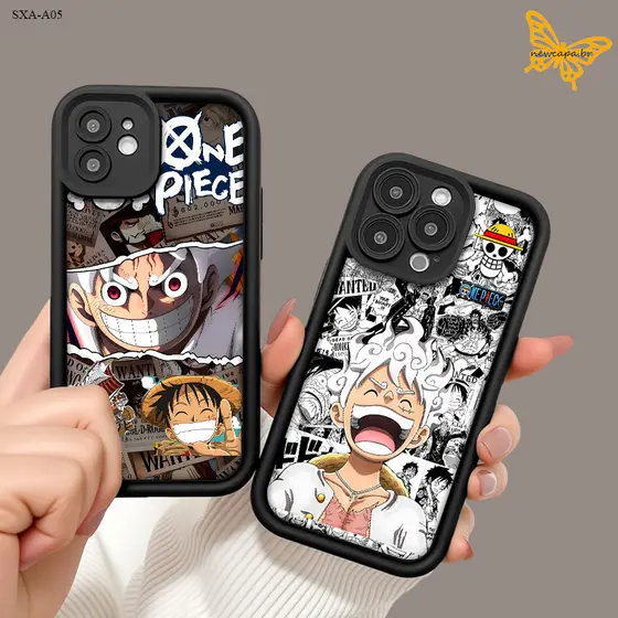 Capinha Capa One Piece Luffy para Samsung A15 A72 A05S A54 S21 S22 S23 S24 S25 FE ULTRA  Silicone Anti-impacto