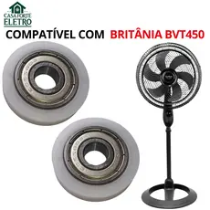 2 Rolamentos 608 + 2 Suportes para Ventilador BVT450 Maxx Force 160W Alta qualidade