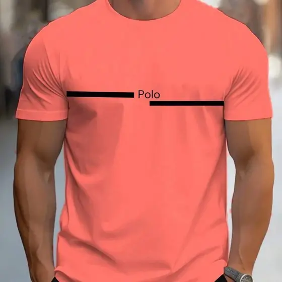 Camiseta Masculina Polo Estampada Camisa 100% Algodão