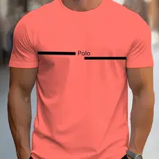 Camiseta Masculina Polo Estampada Camisa 100% Algodão